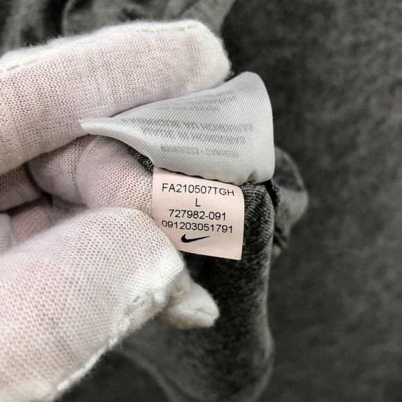 The Nike Tee Legend Crew Mens Large L Gray Dri Fit Active T Shirt Short Sleeve - Picture 9 of 11